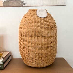 NWT Threshold with Studio McGee Woven Basket Vase